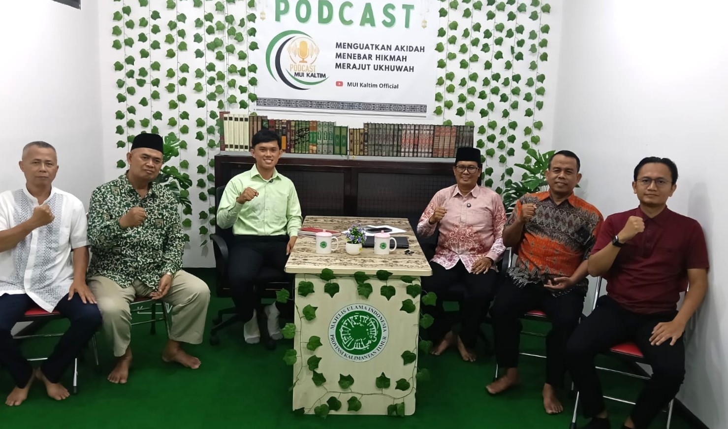 Kolaborasi Dengan Infokomdi , Komisi Pendidikan MUI kaltim Sosialisasikan Program Melalui Podcast