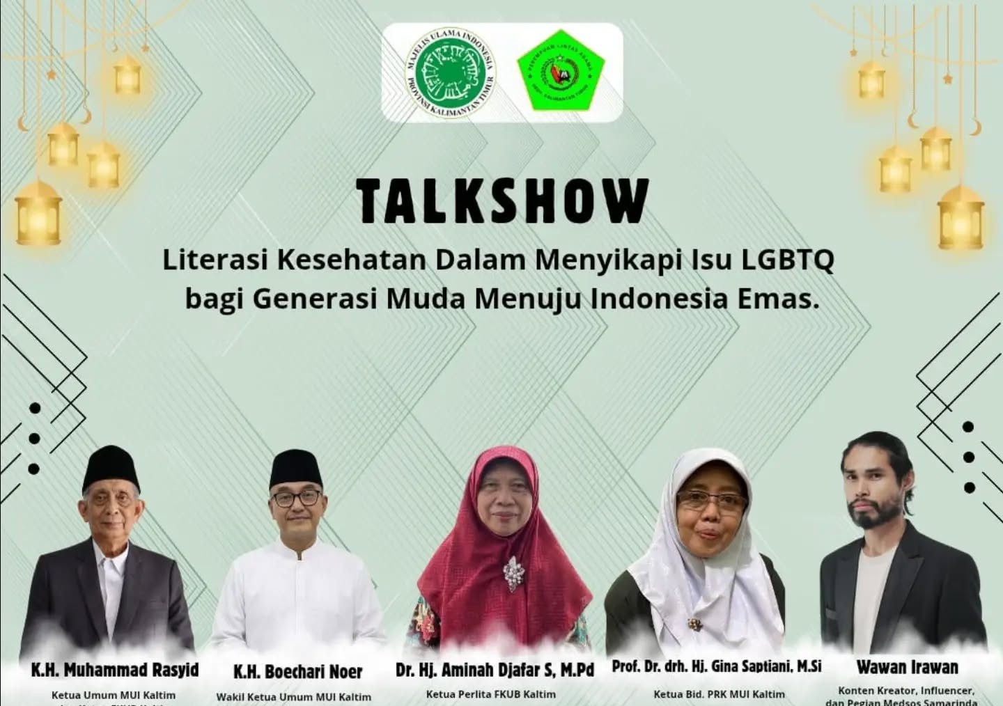 Sikapi Isu  LGBTQ, KPRK MUI Kaltim  Gelar Talk Show Literasi Kesehatan